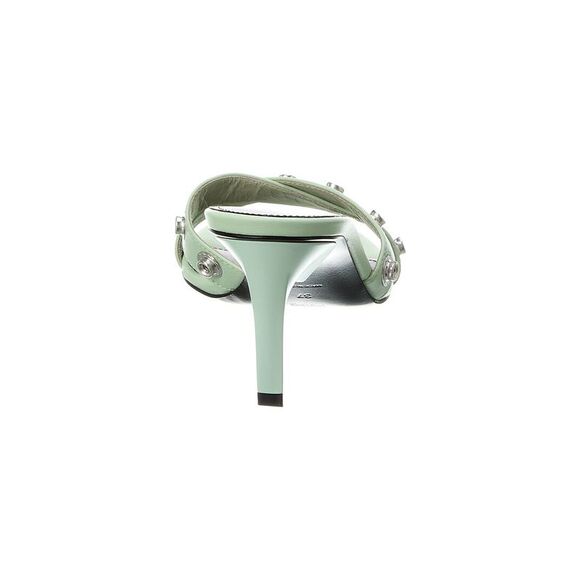 The Attico Mini Devon Leather Sandal, Green
